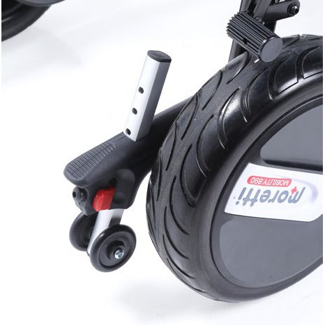 Foldable electric wheelchair with caregiver controller MOBILITY 890