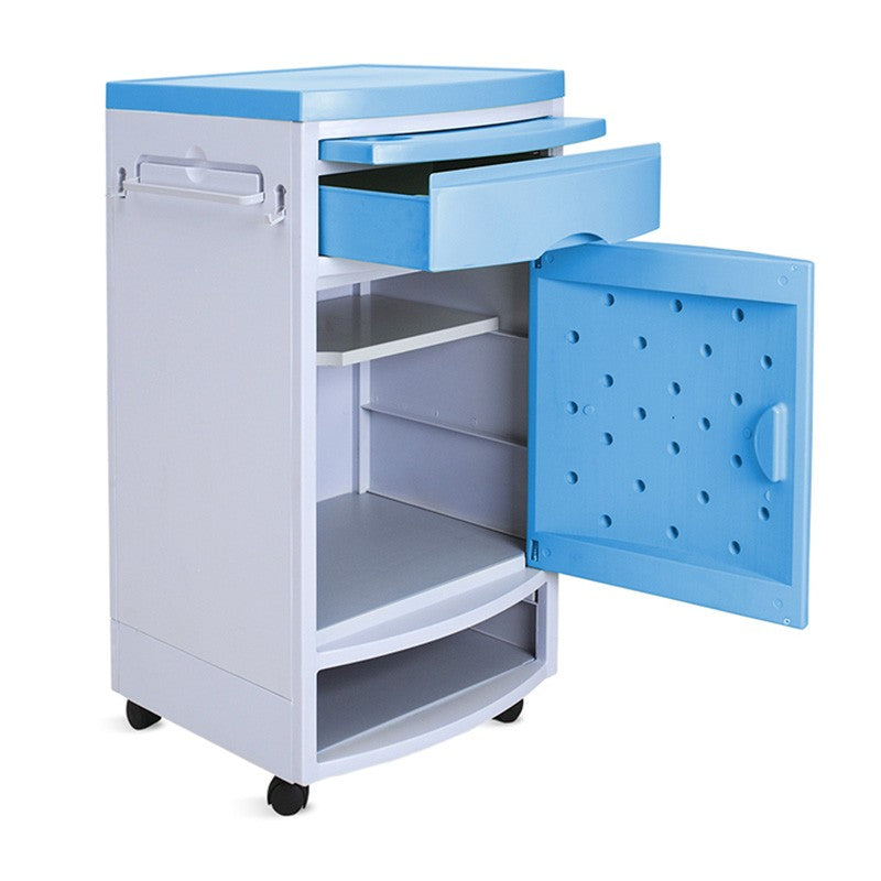 Comodino da degenza MEDEA - 1 cassetto, anta e portascarpe