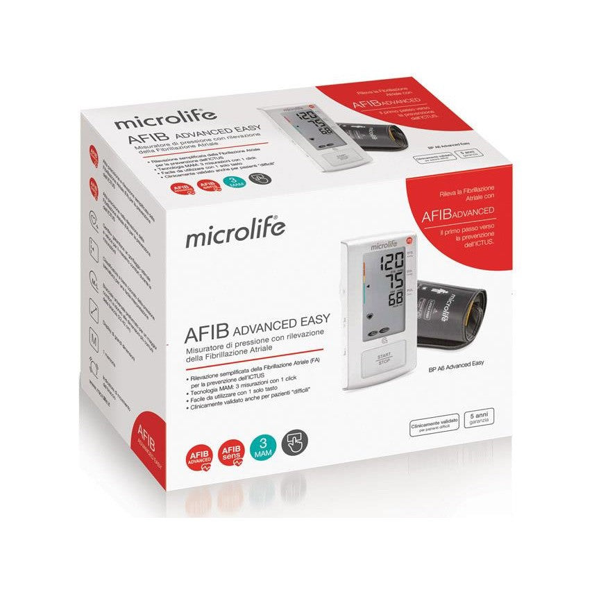 Misuratore di pressione da braccio MICROLIFE AFIB Advanced Easy - BP A6
