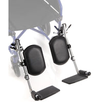 Pedane elevabili CPA120C per carrozzine ARDEA One (coppia) cromate