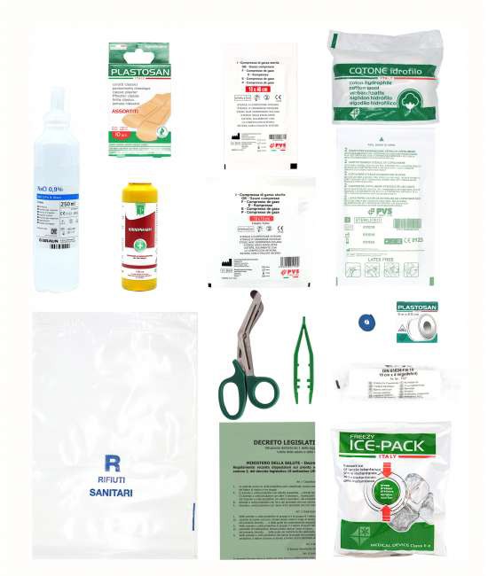 Borsetta per Pronto Soccorso MIZAR Allegato 2 contenuto base