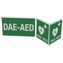 Cartello DAE - AED per defibrillatore bifacciale