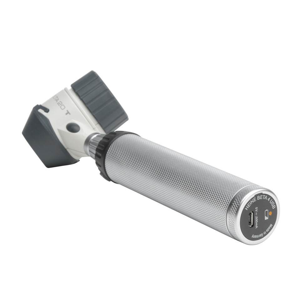 Dermatoscopio HEINE DELTA®20 T con piastrina con scala, BETA 4 USB manico ricaricabile - K-010.28.388