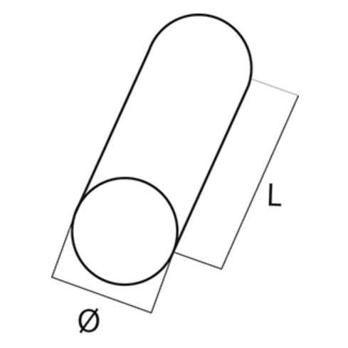 Cuscino cilindrico 50x25 cm