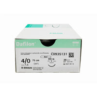 Dafilon suture non assorbibili in nylon, ago 3/8 19mm, USP 5/0 - filo blu 75cm (conf. 36 pz.)