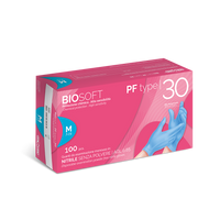 Guanti in nitrile senza polvere Rays Biosoft PF Type 30 Silk (conf. 100 pz) - immagine 1