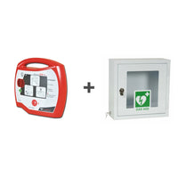Defibrillatore Semiautomatico RESCUE Sam + Teca con allarme