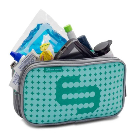 Borsa per kit diabetico isotermica ELITE BAGS Dia's funny dots  - Verde