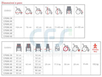Carrozzina pieghevole da Transito ARDEA One DUAL GO! - CP205