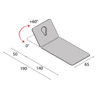 Lettino in legno ARES - Larghezza cm 65