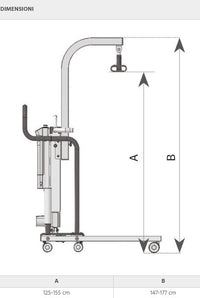 Braccio di sollevamento per MUEVO Home RI900 e Light RI905