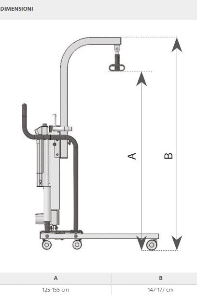 Braccio di sollevamento per MUEVO Home RI900 e Light RI905