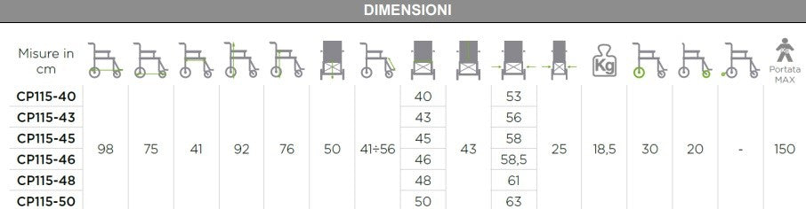 Carrozzina pieghevole da Transito ARDEA One NEXT GO - CP115B