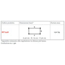Deambulatore sottoascellare pieghevole RP754S - Regolabile in altezza