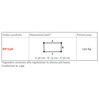 Deambulatore sottoascellare pieghevole RP754S - Regolabile in altezza