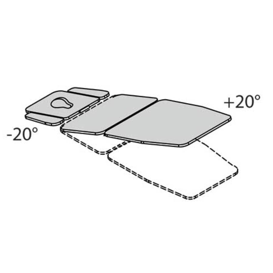 Lettino elettrico ad altezza variabile EROS - Larghezza 80 cm