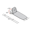Lettino elettrico ad altezza variabile GIOVE 4 - Larghezza cm 65