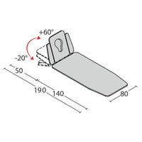 Lettino elettrico ad altezza variabile MINERVA - Larghezza 80 cm