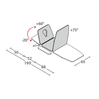 Lettino elettrico ad altezza variabile NIKE - Larghezza 65 cm