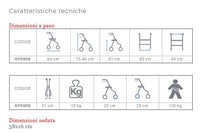 Deambulatore MOPEDIA Rollator Dyone RP690 - Colore Blu