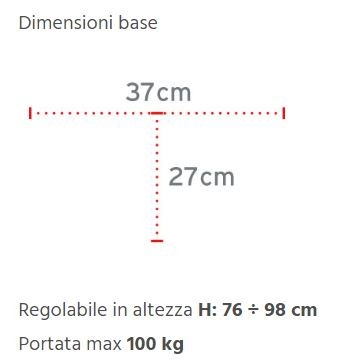 Tripode con appoggio brachiale BRIO RP719