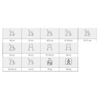 Sedia comoda pieghevole ONDA RS848 - per doccia e bagno