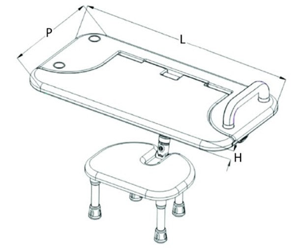 Sedile per vasca ONDA RS705