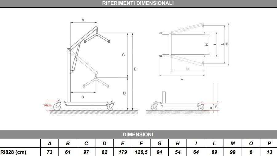 Sollevamalati elettrico MUEVO RI828 - Con leva- + Imbracatura standard - Portata 200 Kg