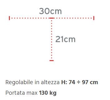 Tripode adulto con manico chiuso BRIO RP721