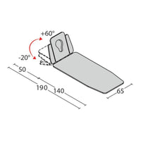 Lettino elettrico ad altezza variabile ZEUS - Larghezza 65 cm
