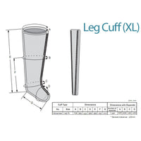Gambale 6 sez. pressoterapia DOCTOR LIFE MK400L (taglia XL)