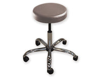 Sgabello con sedile imbottito - base in metallo elevabile a vite