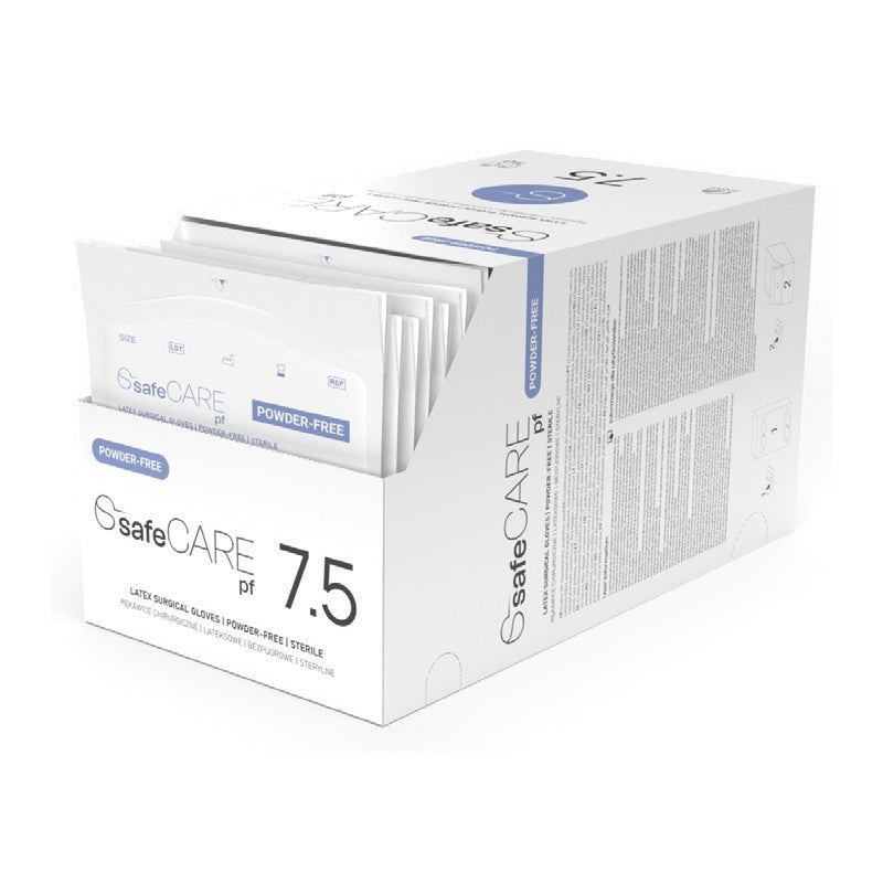 Guanti chirurgici sterili in lattice senza polvere SAFECARE (50 paia)