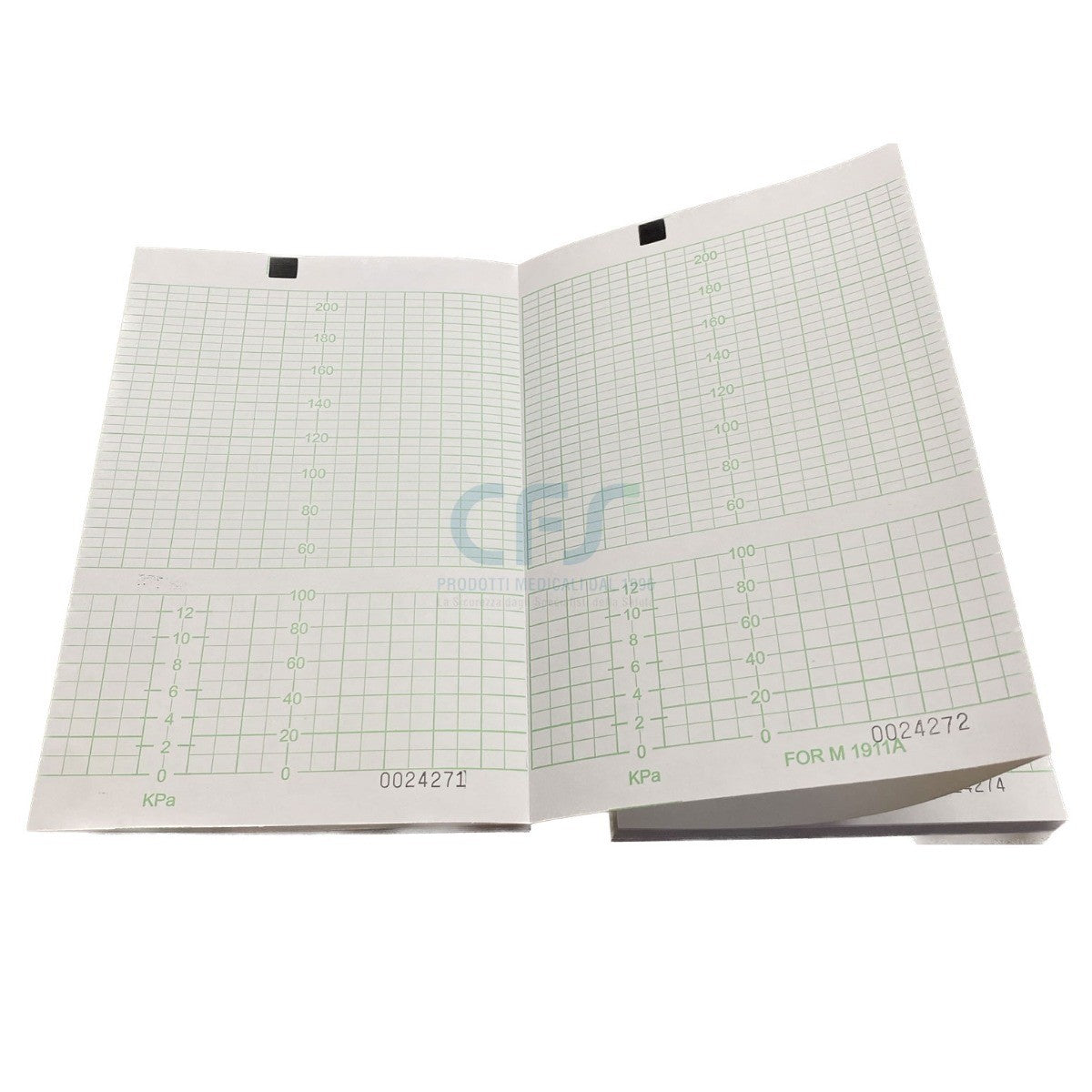 Carta termica per ECG HEWLETT PACKARD M1911A/KB 3002025 - Pacchetto (zFold) compatibile