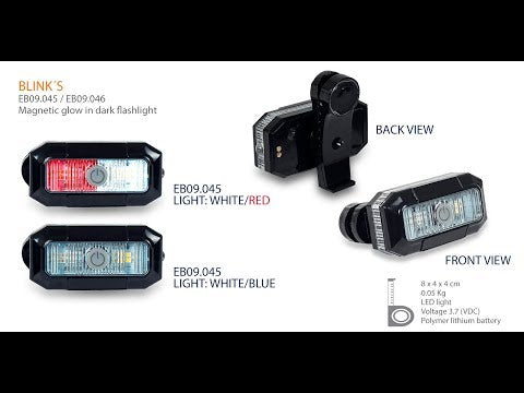 Sistema di illuminazione multi-posizione ELITE BAGS Blink's - Blu - Bianco