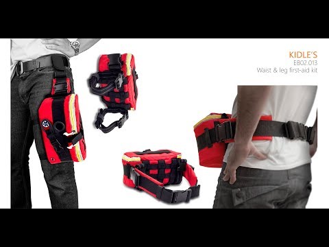 Borsa per emergenza da gamba ELITE BAGS Kidle's - Rossa