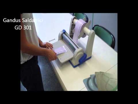 Termosaldatrice GD-301 EVO - con portarotolo, taglierina e piano