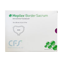 Mepilex Border Sacrum - Schiuma di poliuretano cm 16x20 (Conf. 10 pz.)