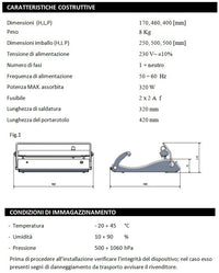 Termosaldatrice ONE con portarotolo