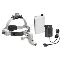 Lampada frontale HEINE ML4 LED con batteria mPack e trasformatore - J-008.31.413