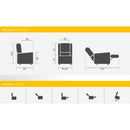 Poltrona elevabile 2 motori KSP K55-2R - con Roller system + Copripoltrona Omaggio!