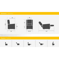Poltrona elevabile 2 motori KSP K55-2R - con Roller system + Copripoltrona Omaggio!