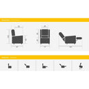 Poltrona elevabile 2 motori KSP K91-2R - con Roller system + Copripoltrona Omaggio!