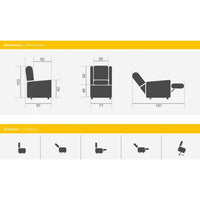 Poltrona elevabile 2 motori KSP K91-2R - con Roller system + Copripoltrona Omaggio!