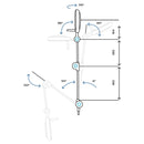 Lampada a luce fredda a 9 LED Primaled-Fix da parete