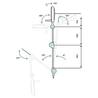 Lampada a luce fredda a 9 LED Primaled-Fix da parete