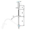 Lampada a luce fredda a 9 LED Primaled-Flex da parete