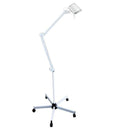 Lampada a 7 led HYRIDIA con braccio a pantografo su carrello