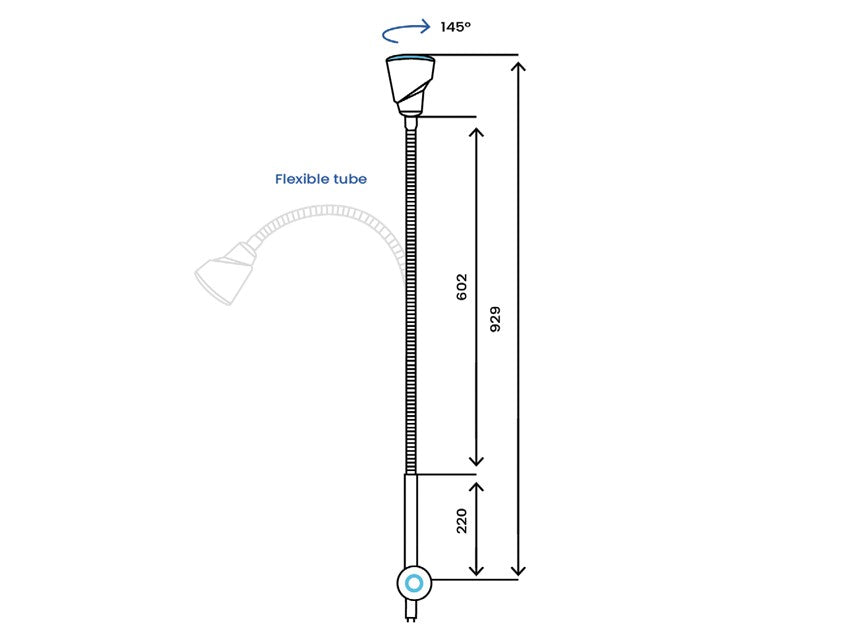 Lampada led ALFA-FLEX su carrello