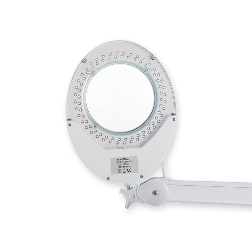 Lampada con lente a LED Lupa su piantana con ruote